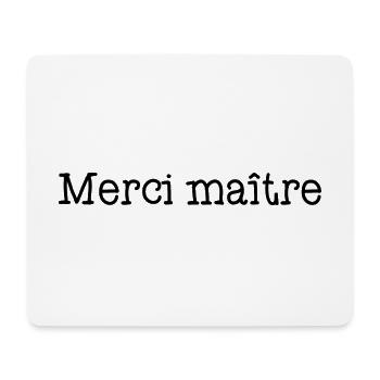 MERCI. ANNIVERSAIRE. NAISSANCE. RETRAITE. MERCI - Tapis de souris (format paysage) - blanc - Devant