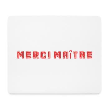 MERCI. ANNIVERSAIRE. NAISSANCE. RETRAITE. MERCI - Tapis de souris (format paysage) - blanc - Devant