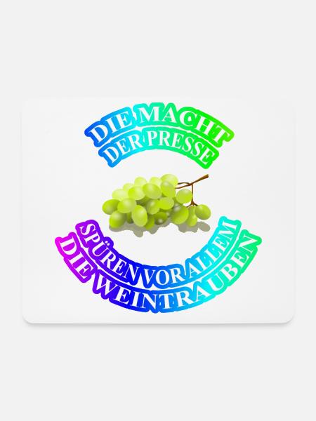 Die Macht der Presse Spruch Geschenk Idee cool - Mousepad (Querformat) - Weiß