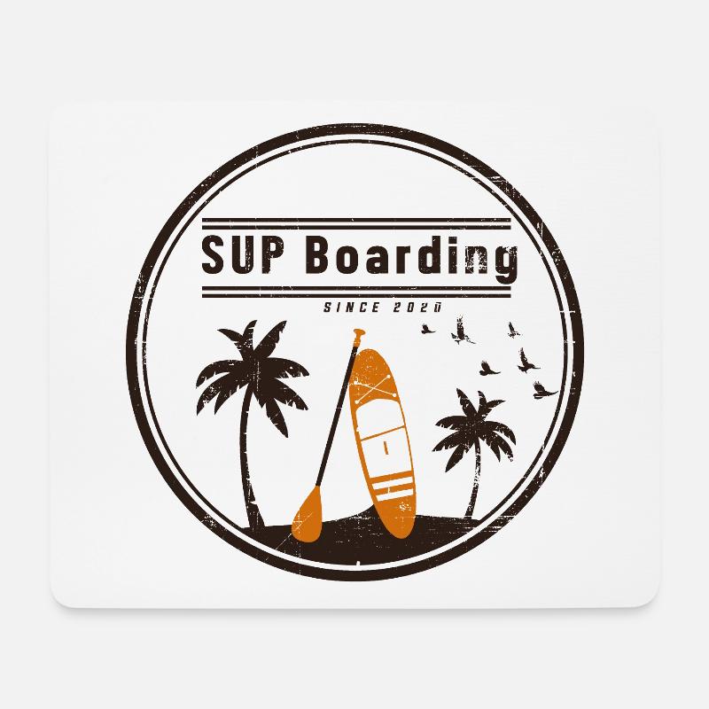 Stand up Paddling | SUP | stand up paddle - Mousepad (Querformat) - Weiß