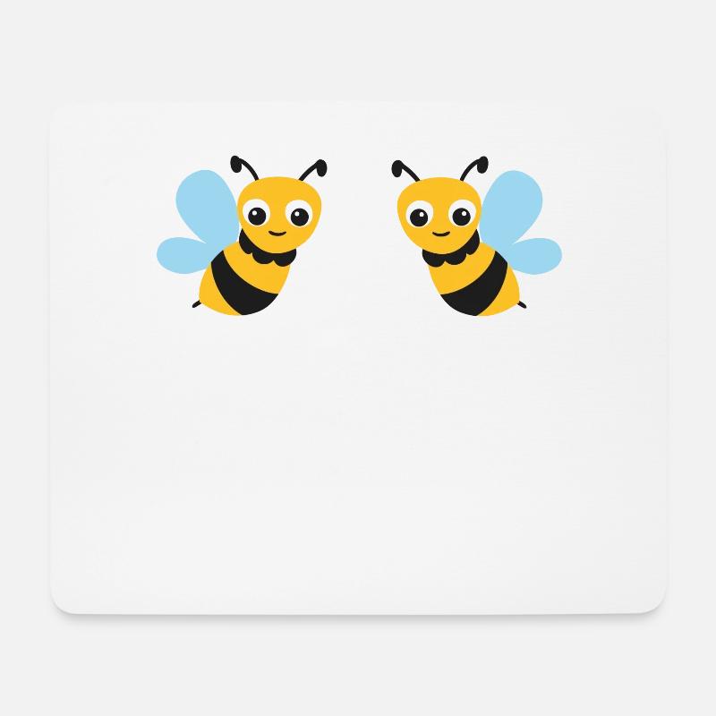 Biene | Bees - Mousepad (Querformat) - Weiß
