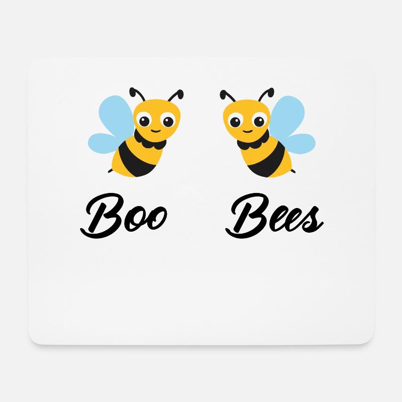 Biene | Boo Bees - Mousepad (Querformat) - Weiß