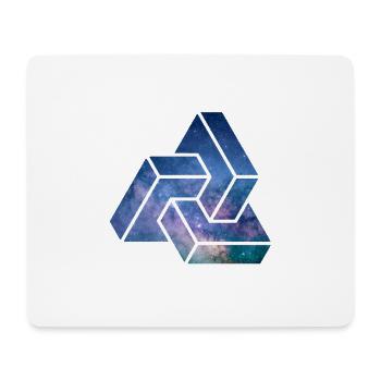 Geometric space - Mouse Pad (horizontal) - white - Front