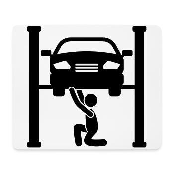 Car Car Werstatt Symbol Mechanic - Mouse Pad (horizontal) - white - Front