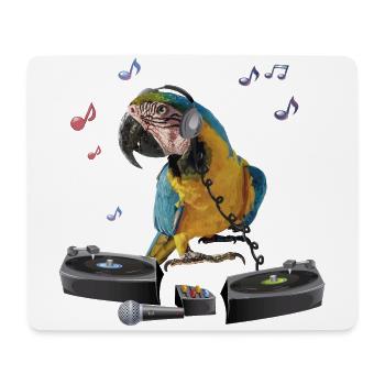 Blue-and-blue macaw - Mouse Pad (horizontal) - white - Front