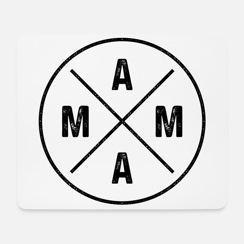Mama - Mousepad (Querformat) - Weiß