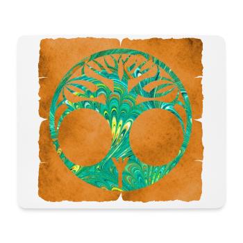 lebensbaum e 71 y - Mouse Pad (horizontal) - white - Front