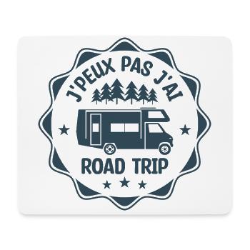 J'peux Pas J'ai Road Trip | Cadeau - Tapis de souris (format paysage) - blanc - Devant