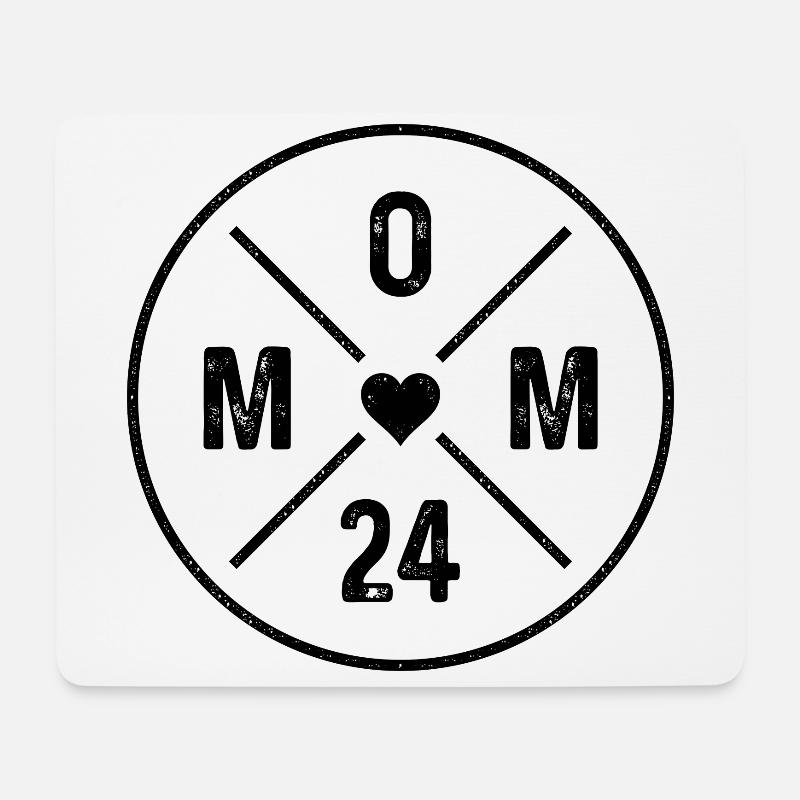 Mom 24 Mutter Nachwuchs Baby Ankündigung Mama 2024 - Mousepad (Querformat) - Weiß