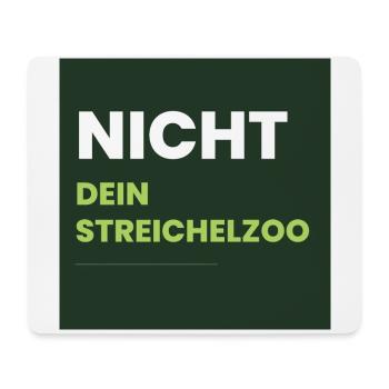 Nicht Dein Streichelzoo Print auf Panel PGSWHG - Mousepad (Querformat) - Weiß - Vorne