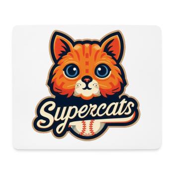 Supercats 5 Logo - Mouse Pad (horizontal) - white - Front