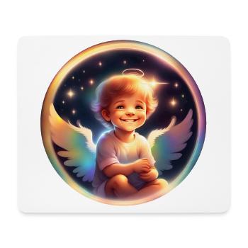 Petit ange arc en ciel - Tapis de souris (format paysage) - blanc - Devant