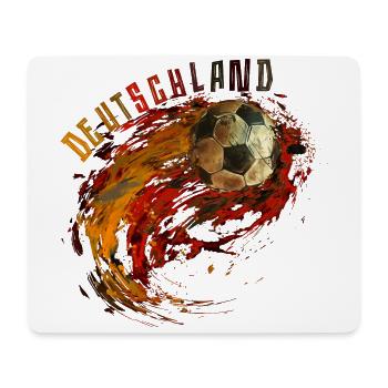 Deutschland Fussball Retro Design Vintage - Mousepad (Querformat) - Weiß - Vorne