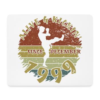 25. Geburtstag Vivant depuis 12/1999 - Tapis de souris (format paysage) - blanc - Devant