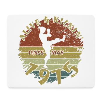 50. Geburtstag Vivant depuis 05/1975 - Tapis de souris (format paysage) - blanc - Devant
