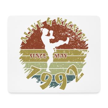 33. Anniversaire Vivant et lancé depuis 05/1992 - Tapis de souris (format paysage) - blanc - Devant