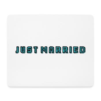 ICH HABE GERADE GEHEIRATET. Junggesellinnenabschied. VALENTINSTAG. PAAR - Mousepad (Querformat) - Weiß - Vorne