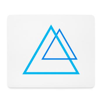 Force pyramids in blue - Mouse Pad (horizontal) - white - Front