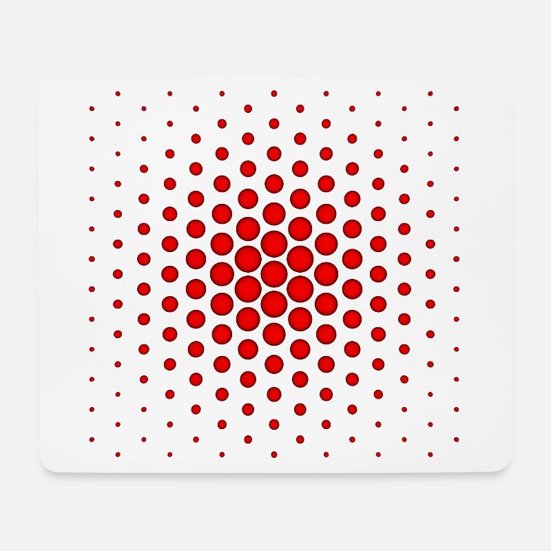 Red spheres - Mouse Pad (horizontal) - white