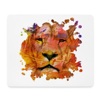 lion - Mouse Pad (horizontal) - white - Front
