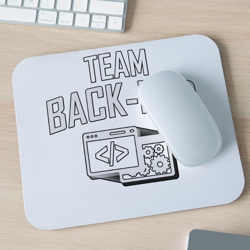 TEAM BACK-END, Programmer, Coder, Computer Scientist Mouse Pad (horizontal)
