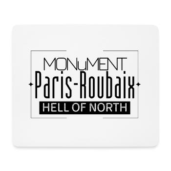Rennrad Roadbike Klassiker paris roubaix - Mousepad (Querformat) - Weiß - Vorne