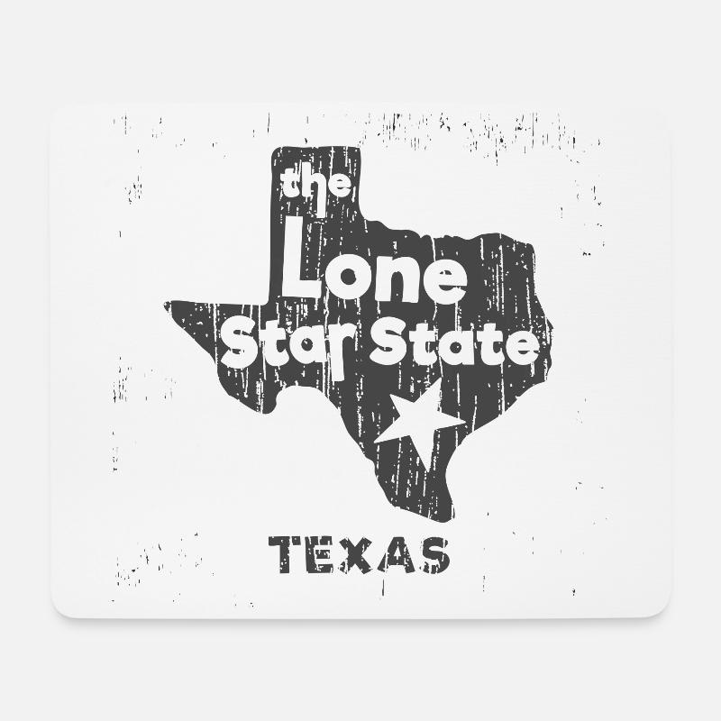 Lone Star Texas - Mouse Pad (horizontal) - white