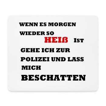 Sommer Hitze - Mousepad (Querformat) - Weiß - Vorne