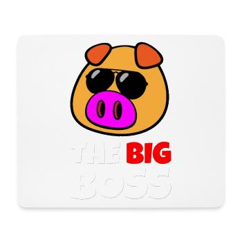 Schwein Boss Chef Vorgesetzter Geschenkidee - Mousepad (Querformat) - Weiß - Vorne