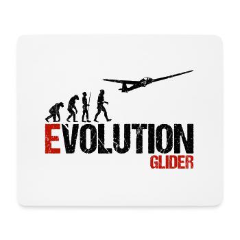 Segelflugzeug Segelfliegen Glider Evolution Lustig - Mousepad (Querformat) - Weiß - Vorne
