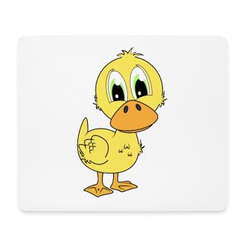 Duck yellow duck small cute for kids - Mouse Pad (horizontal) - white - Front