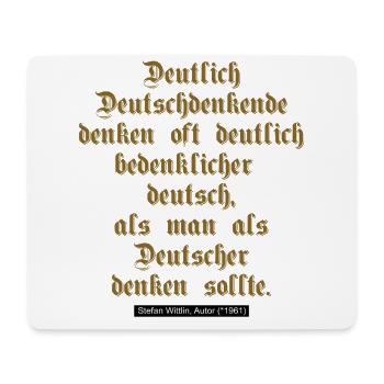 Deutsche Denker - Mousepad (Querformat) - Weiß - Vorne