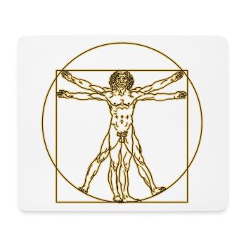 HOMME VITRUVIOUS - Tapis de souris (format paysage) - blanc - Devant