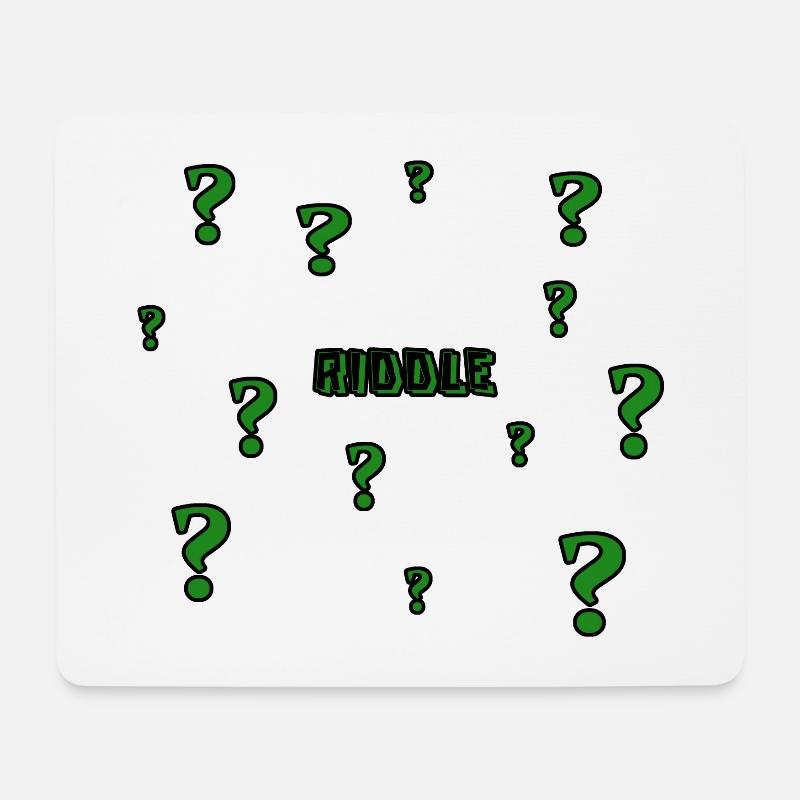 Rätsel - Mousepad (Querformat) - Weiß
