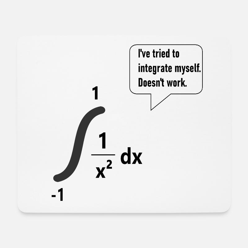 I've tried to integrate myself. Doesn't work. - Mouse Pad (horizontal) - white
