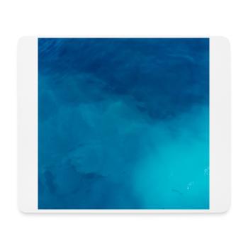 Blau Künstlerisches Muster Malerei Kunst Blautöne - Mousepad (Querformat) - Weiß - Vorne