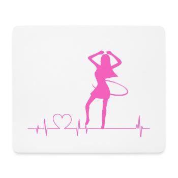 Hula Girl Pink - Mousepad (Querformat) - Weiß - Vorne