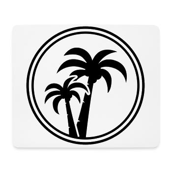 palme symbol - Mousepad (Querformat) - Weiß - Vorne