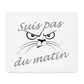 Suis pas du matin - Tapis de souris (format paysage) - blanc - Devant