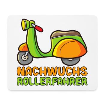 Rollerfahrer Motorrolller Roller fahren Baby Junge - Mousepad (Querformat) - Weiß - Vorne