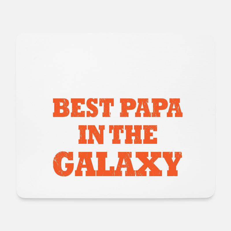 Best Dad in the Galaxy - Mouse Pad (horizontal) - white