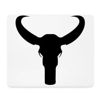Bulle Skelett - Mousepad (Querformat) - Weiß - Vorne