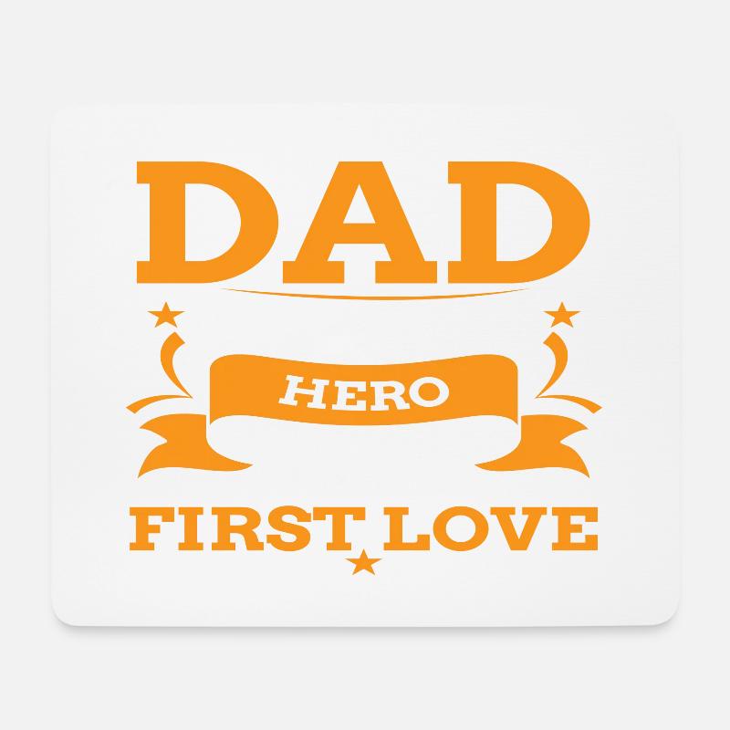 Vater und Sohn - Vater und Tochter schenken Vater - Mousepad (Querformat) - Weiß