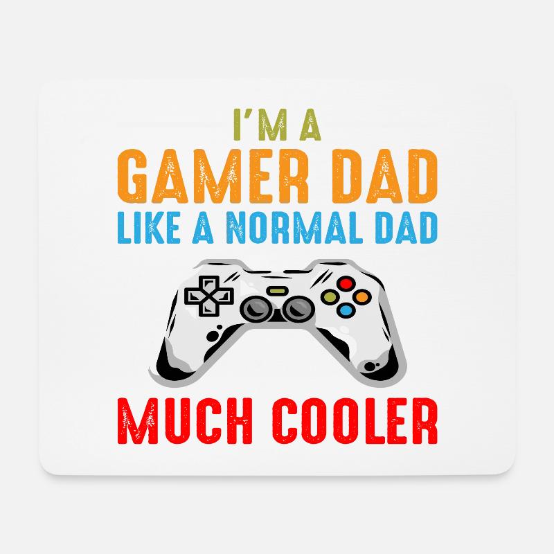 FATHER S DAY Gamer - Mouse Pad (horizontal) - white