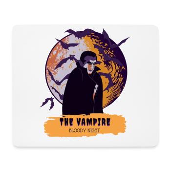 Le Vampire - Tapis de souris (format paysage) - blanc - Devant