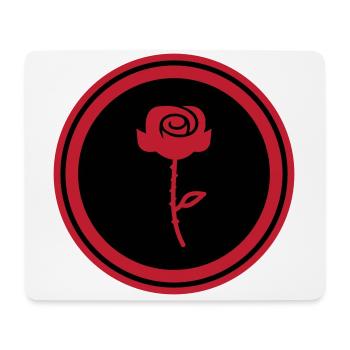Symbole de la rose - Tapis de souris (format paysage) - blanc - Devant