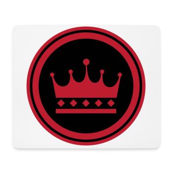 Crown Symbol - Mouse Pad (horizontal) - white - Front