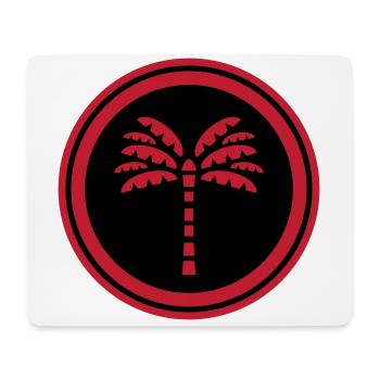 Symbole de la paume - Tapis de souris (format paysage) - blanc - Devant