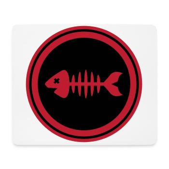 Fish Symbol Bone Bones - Mouse Pad (horizontal) - white - Front