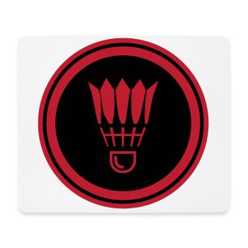 Symbole de badminton - Tapis de souris (format paysage) - blanc - Devant